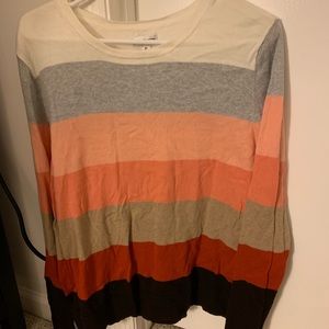 Multi colored stripped sweater